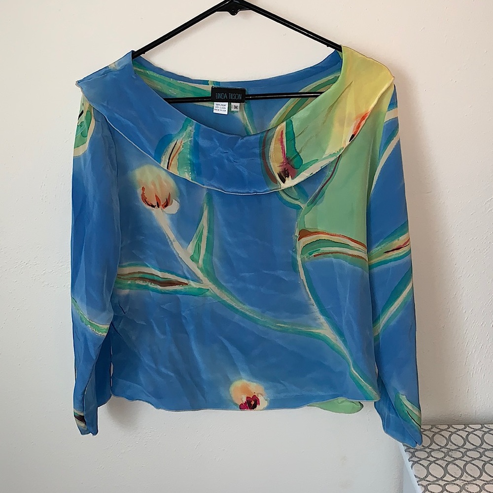 Linda Tilson 100% Silk Medium Beach Top